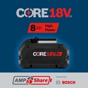 Bosch CORE18V Lithium-Ion 8 Ah 18V High Power Battery, 2-Pack