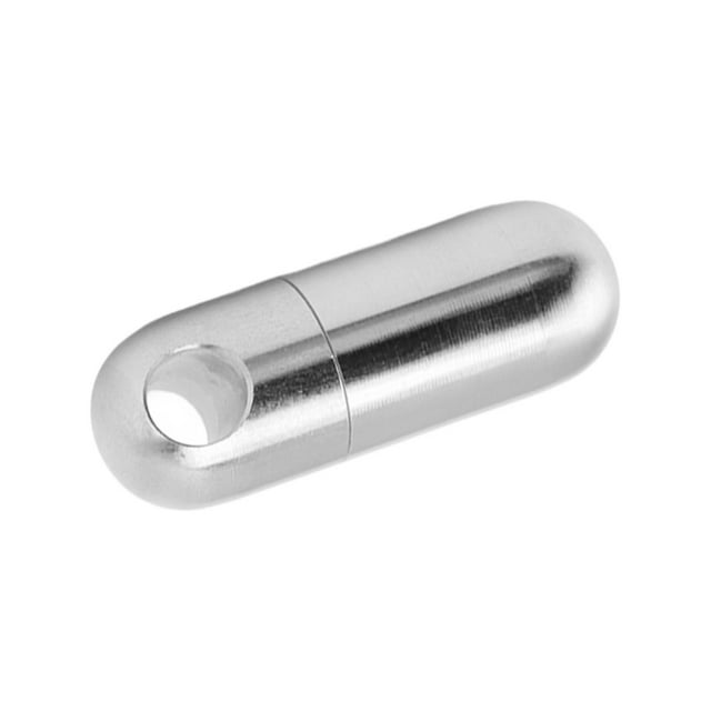 Small Portable Pill Box Keychain, Waterproof Stainless Steel Portable Medicine Case Keychain, Mini Pill Organizer Case Containerfor Outdoor Camping Travel