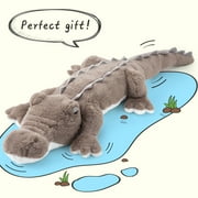 Tezituor 67 Alligator Stuffed Animal Giant Crocodile Plush Body Pillow Plush Toy