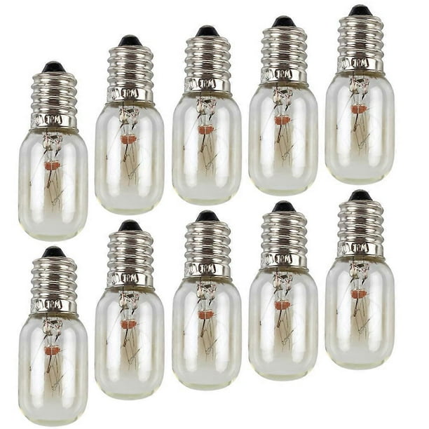 Appliance Light Bulbs E12 Appliance Light Bulb 15W Scent Warmer Bulb Round Shape Energy Saving 12Pcs