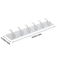 thumbnail image 3 of Mauxuk Non-Marking Adhesive Hooks 6-Pack Strong PVC Easy Install Reusable Home Decor Bathroom Kitchen Organizer, 3 of 7