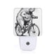 thumbnail image 1 of Balery Capybara Riding Bicycle Luz Nocturna LED con Sensor Automático, Enchufe con Sensor Crepuscular, Luz Suave de 0.5W para Dormitorio, Pasillo, Baño-US, 1 of 7