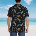 thumbnail image 6 of Haiem Space Rocket Printed Hawaiian Shirt for Men - Men’s Casual Beach Summer Shirts - Stretch Fabric with Modern Fit-XX-Large, 6 of 9