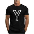 thumbnail image 2 of Tops para hombre, blusas y camisas de cuello redondo y manga corta para hombre, camisetas deportivas informales con estampados a la moda para hombre, blusas de cuello redondo y manga corta, blusas de, 2 of 5