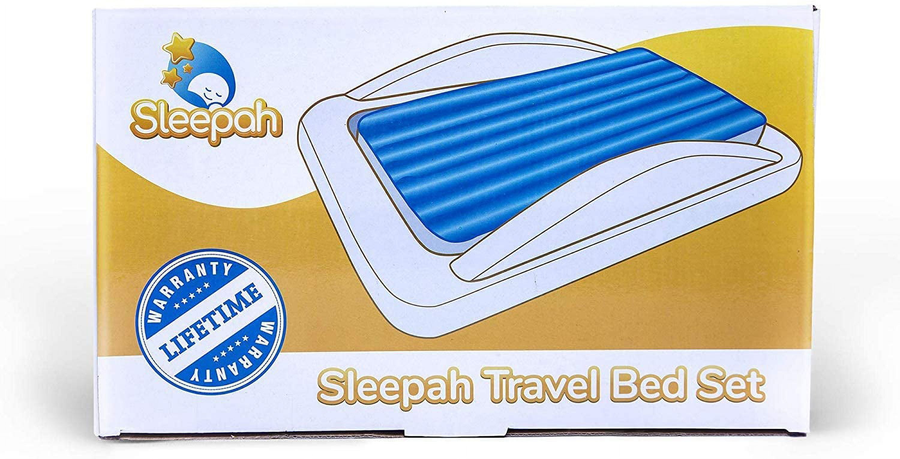 Sleepah Inflatable Toddler Travel Bed Inflatable & Portable Air Mattress Blow up Bed Bed Rails Twin