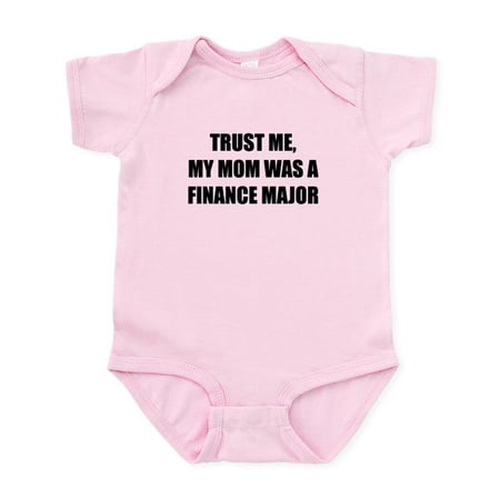 

CafePress - Trust Me My Mom Was A Finance Major Body Suit - Baby Light Bodysuit Size Newborn - 24 Months