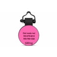thumbnail image 2 of SiliDog 100% Silicone Pet Tags Pink Circle, 2 of 2
