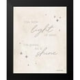 thumbnail image 2 of Lady Louise Designs 12x14 Black Modern Framed Museum Art Print Titled - Let Your Light Shine, 2 of 5