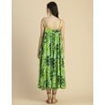 thumbnail image 4 of Moomaya Shoulder Straps Square Neck Printed Rayon Dress - Women's Boho Dress, 4 of 9