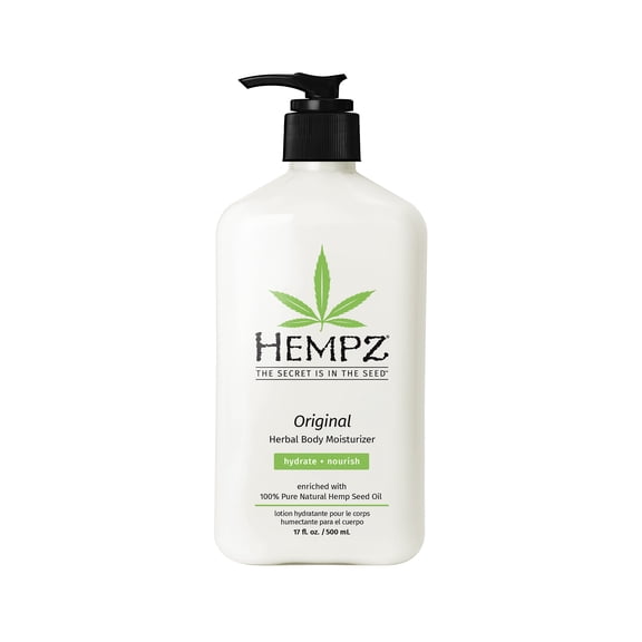 Hempz Body Lotion for Dry Skin, Hydrating and Nourishing, Original Scent, 17 fl oz