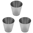 thumbnail image 1 of 3X Verres à Shot en Acier Inoxydable 1 Oz 35ml, Verre à Vin Barware, 3 x Verre en Acier Inoxydable 1oz, 1 of 8