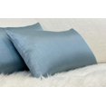 thumbnail image 4 of Aiking Home 12x24 Inches Faux Silk Rectangular Throw Pillow Cover, Zipper Closure, Slate (Set of 2), 4 of 6