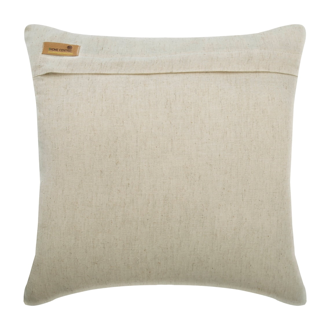 The HomeCentric Toss Pillow Cover, Beige & Multi Pack of 2, 26x26 inch (65x65 cm) Euro Shams, Linen Embroidery Euro Pillowcases, Nature & Floral Pattern, Contemporary Style Easter - Folk Art