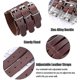 thumbnail image 2 of Pulsera YONGSHENG Cuero Genuino Ancha Triple Negro 2 pi, 2 of 4