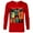 New Red, variant on Disney and Pixar's The Incredibles Color Block - Long Sleeve T-Shirt for Men – Customized-White