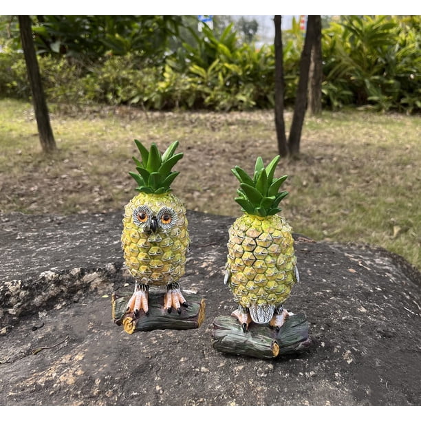 NENBOLEC Statue Ananas Grenade Résine 18 Cm – Sculpture Décorative Moderne & Colorée Pour Maison & Bureau