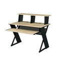 thumbnail image 4 of Bowery Hill Contemporary Rectangular Top Music Desk in Natural & Black Finish, 4 of 6