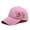 Pink, variant on Women's Embroidered Baseball Cap with Flower Design,Adjustable Breathable Cotton Trucker Hat,Stylish Sun Protection Casual Cap for Outdoor Travel,Daily Wear,and Summer Activities Pink One Size