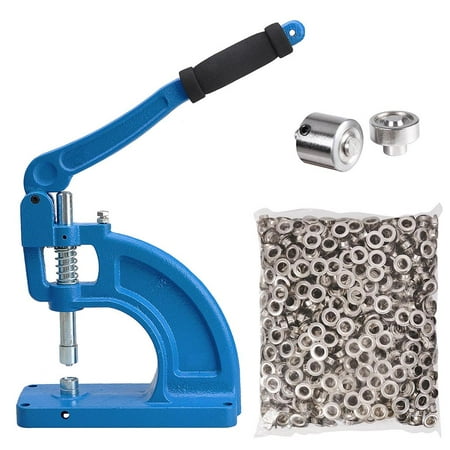 Eyelet Press Yescom Generation II Free Stand Grommet Machine #2 Die and 600 Nickel Grommets Table Mount Hand Press Eyelet Hole Tool ()