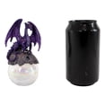 thumbnail image 6 of Ruth Thompson Hoarfrost Purple Dragon On Pearl Glass Ball Ornament Figurine 5"H, 6 of 7