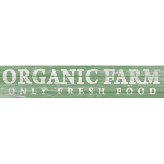 Marmont Hill Organic Farm White Wood Wall Art, 14" x 70"