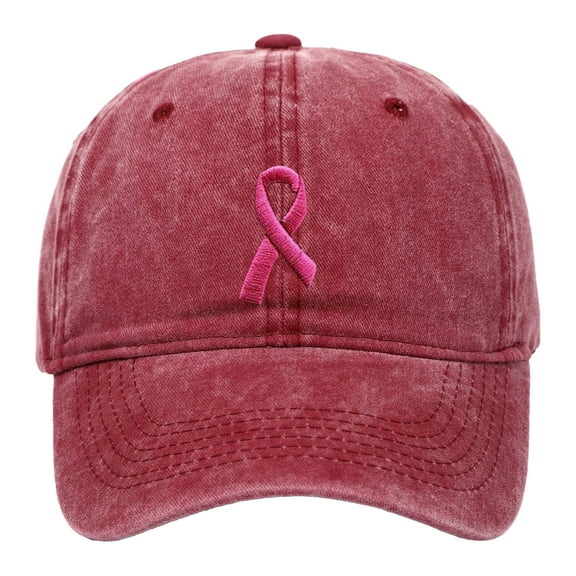 DondPO Classic Trucker Low Profile Hat Breast Cancer Hats For Women Embroidered Adjustable Breast Cancer Awareness Hat Breast Cancer Gifts For Woman Baseball Cap Outdoor Cap