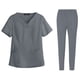 thumbnail image 1 of Ropa Quirúrgico Del Hospital Doctor Enferma Enfermería Establecida en V Cuello para Mujeres Y Hombres, 1 of 9