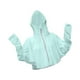 thumbnail image 3 of Camisa de protección solar con capucha para mujer, chaqueta de senderismo, ropa de protección solar de verano, cierre de cremallera Verde, 3 of 9
