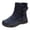 Blue, variant on Women's Winter Outdoor Waterproof Snow Boots Comfortable Warm Lined Non-Slip Side Zipper Short Ankle Booties
