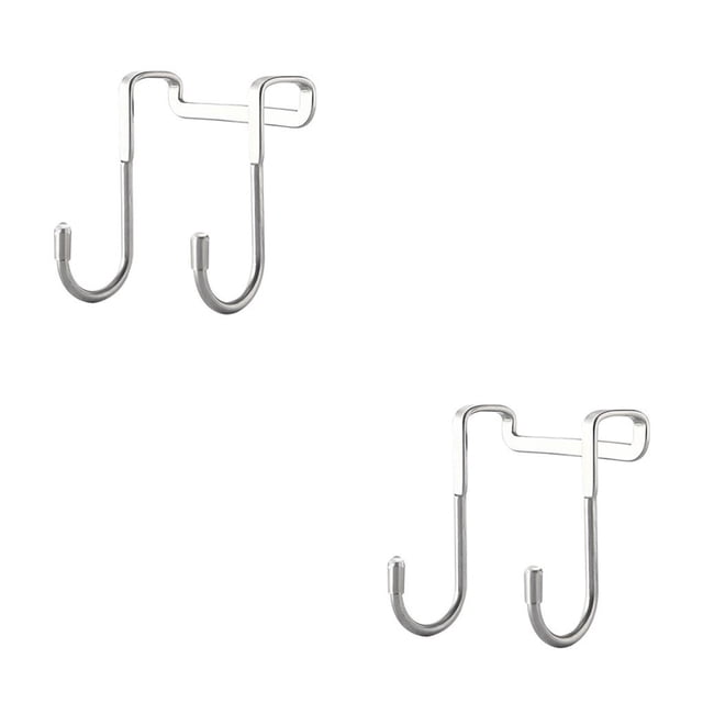 Cateissary Percha pequeña para ahorrar espacio en la puerta, gancho trasero, ganchos de almacenamiento, accesorios para el hogar, cierre de Tipo 1 2piezas
