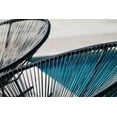 thumbnail image 5 of Xbrand 34.6" L Oval Black Rattan/Steel Indoor Outdoor Hammock Weave Rocking Chair (Set of 2), Lawn and Garden Lounge, Weather Resistant, Modern Patio Furniture, 5 of 6