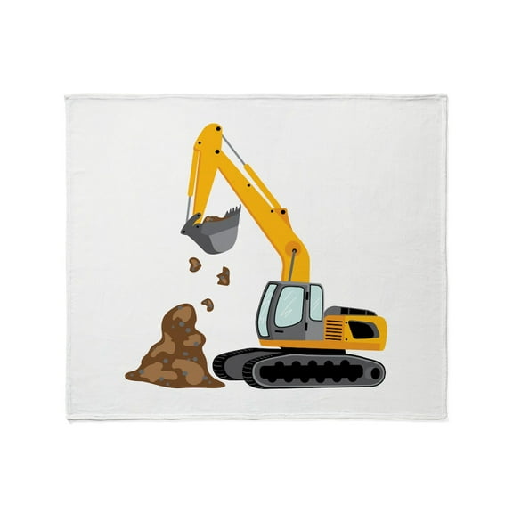 CafePress - Excavator Throw Blanket - Soft Fleece Throw Blanket, 50"x60" for All Ages
