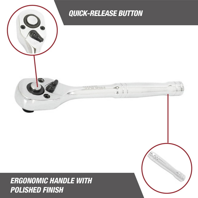 Hyper Tough 1/4-in Drive Pear Head Ratchet - Walmart.com