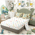 thumbnail image 4 of Erosebridal Cartoon Green Dinosaur Twin Bedding Sets for Kids, Cartoon K Letter Bedding Comforter Set, Polka Dots Reversible, 7pcs, 4 of 5
