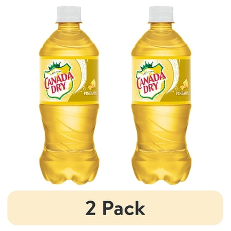 (2 pack) Canada Dry Pineapple Soda, 20 Fl. Oz.