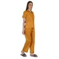thumbnail image 2 of Inkmeso Ensemble de Pyjama en Coton pour Femmes Manches Courtes Classiques 2 Pcs Chemise & Pyjama Loungewear, 2 of 7