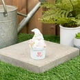 thumbnail image 2 of Napco Gnome in Flower Pot with Flowers 5.25 Inch Antique White Resin Figurine, 2 of 2