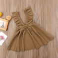 thumbnail image 3 of Gupgi Baby Girls Ruffles Skirts Princess Sleeveless A-Line Dress Overalls, 3 of 5