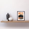 thumbnail image 2 of Mountain Hills Reflection in Lake Boho Landscape Artwork Framed Wall Art Print 9X7 Inch, 2 of 5