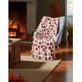 thumbnail image 4 of Serafina Home Fall Fleece Throw Blanket: Maple Leaves Autumn Prints on Soft Microfiber, Accent for Sofa Couch Chair Bed Dorm Outdoor Events, 4 of 6
