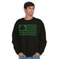 thumbnail image 5 of St Patrick's Day Irish-American Pride Sweatshirt for Men or Women Brisco Brands X, 5 of 6