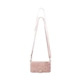 thumbnail image 1 of ZZkhGO Versatile Leather Handbag, Hanging Strap Backpack with Carrying Handle Card Slot, Convertible Purse for Daily Commute Travel Office, Pink, 1 of 7