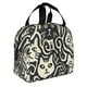 thumbnail image 2 of Easygdp Abstract Cat Faces Pattern Bolsa Térmica Premium - Tela Oxford Impermeable, Gran Capacidad, Bolsillo Frontal, Unisex para Trabajo, Escuela, Actividades al Aire Libre y Picnics, 2 of 8