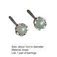 thumbnail image 7 of AYYUFE 1 Pair Ear Studs Shiny Imitation Jade Inlay Ear Decoration Fashion Jewelry Piercing Studs Earring Women Jewelry Gift Christmas Gift, 7 of 7