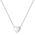 thumbnail image 1 of HAHDAXIA Collier Ras du Cou avec Pendentif Cœur Initiale en Argent Sterling 925 pour Femmes, 1 of 7
