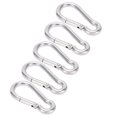 thumbnail image 5 of Clips Mousquetons en Acier Inoxydable Crochet5pcs 60mm Mousqueton Clip Petit Mousqueton Clips Mousquetons Robustes Crochet Performance Finement Réglée, 5 of 5