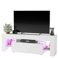 thumbnail image 7 of Homall 70 Inch TV Stand with Remote LED Lights, Black Modern Entertainment Center - Soft-Close Drawers & Adjustable Shelves for Living Room, 7 of 7