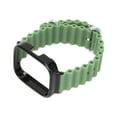 thumbnail image 3 of Funda protectora de correa de reloj 2 en 1, funda con correa de repuesto ajustable de silicona para Redmi Watch 3, color verde claro, 3 of 10