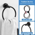 thumbnail image 2 of 7 Piezas Accesorios para Baño,Juego de Accesorios de Baño,41cm Toallero para Baño+Portarrollos para Papel + Toallero Barra + 4 Gancho de Acero Inoxidable,Juego de Baño Accesorios,para Baño, 2 of 7