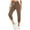 A01_Coffee, variant on pbnbp Capris for Women Casual Plus Size Solid Basic Cotton Linen Ealstic Drawstring High Waisted with Pockets Capris